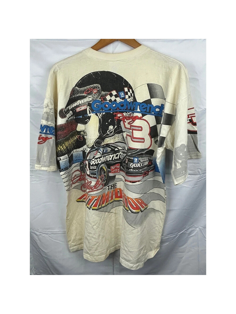Vintage Dale Earnhardt The Intimidator 3 Nascar Racing T Shirt Size L